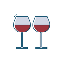 wine glasses icon